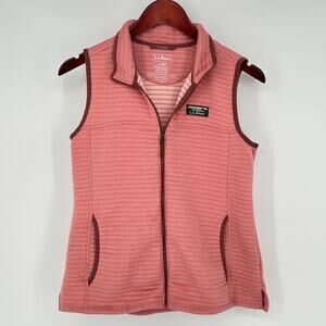 L.L. Bean Vest Airlight Lightweight Full Zip Pink Coral  Women’s Petite Small PS